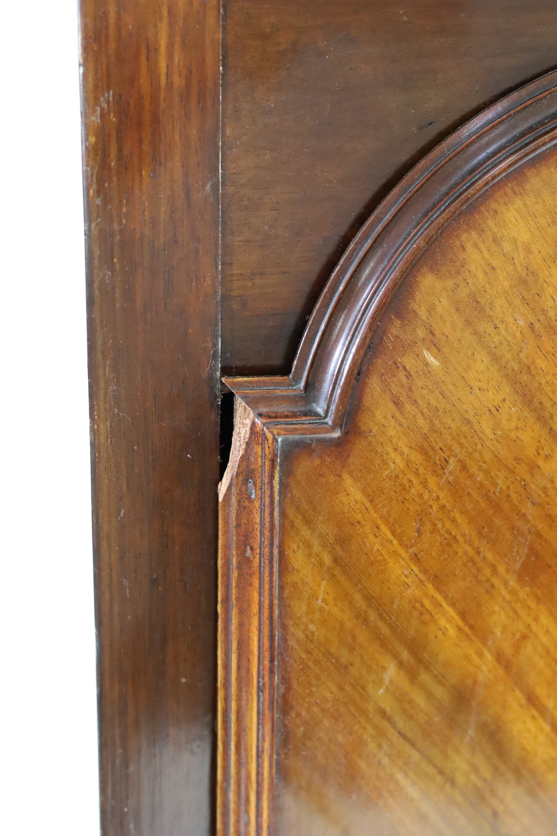 George Angus of Aberdeen. A George III mahogany eight day longcase clock, W.49cm H.214cm